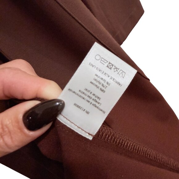 Ripley Rader Size XS Chocolate Brown Ponte Knit Smoking Jacket Tailored Capsule - Picture 9 of 11